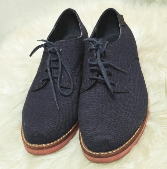 G.H. Bass &amp Co. Blue Elly-2 Oxford Suede Loafers Women's Size 7.5✌️ - Picture 2 of 7